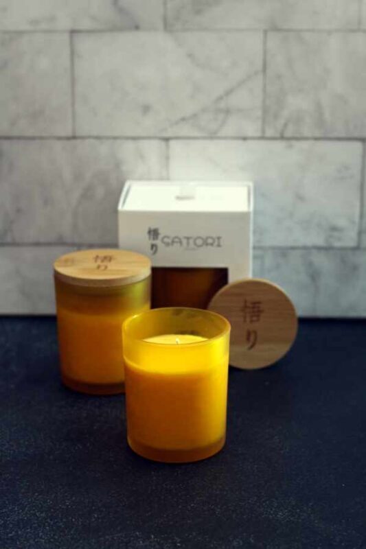 velas con un dulce olor a calabaza