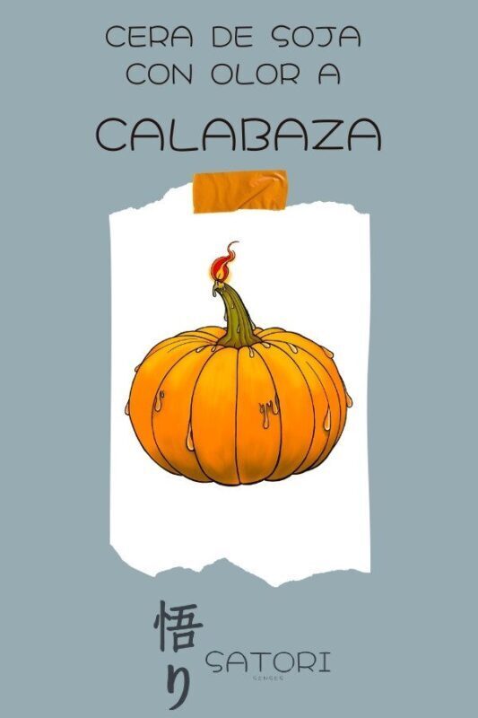 Vela de soja con olor a calabaza