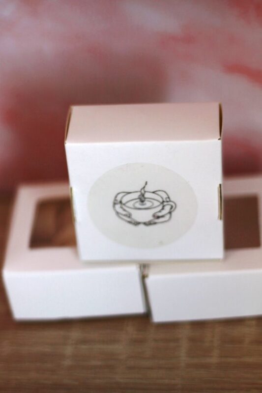 caja con melts de cera de soja aromatica