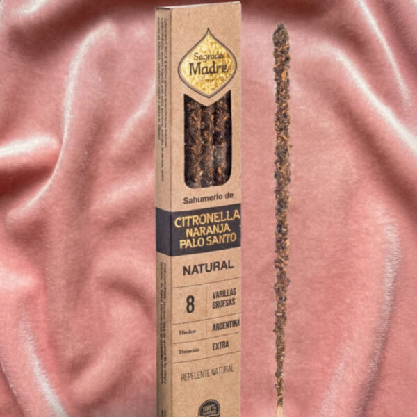 incienso alta calidad citronella naranja y palo santo