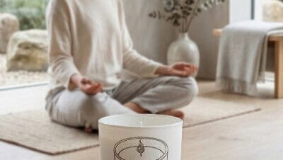 meditar es mejor con una vela de soja natural como lo hace maria
